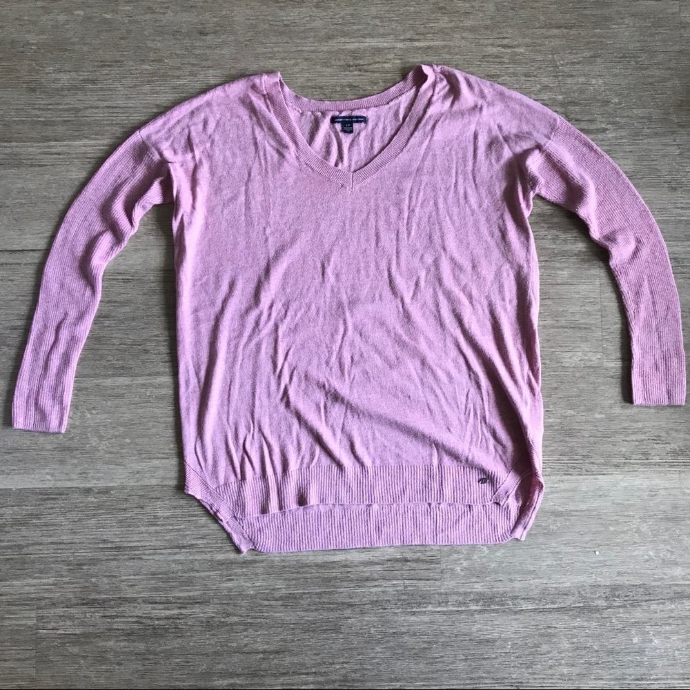 AE drop-sleeve, v-neck sweater
